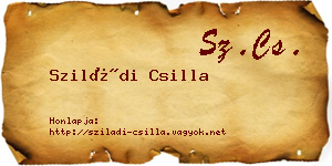 Sziládi Csilla névjegykártya